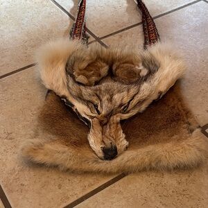 Unique Fur Animal Face Bag